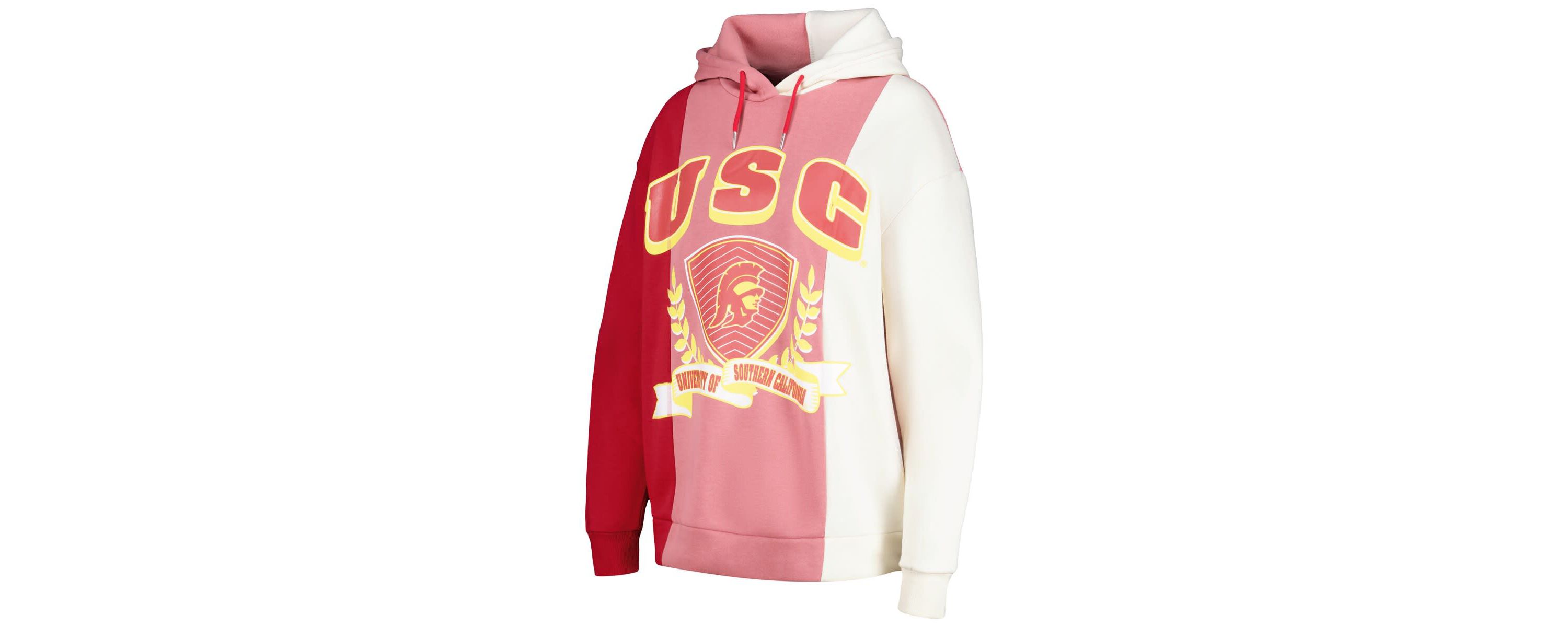 NCAA USC Trojans Hall of Fame Colorblock Pullover Hoodie
