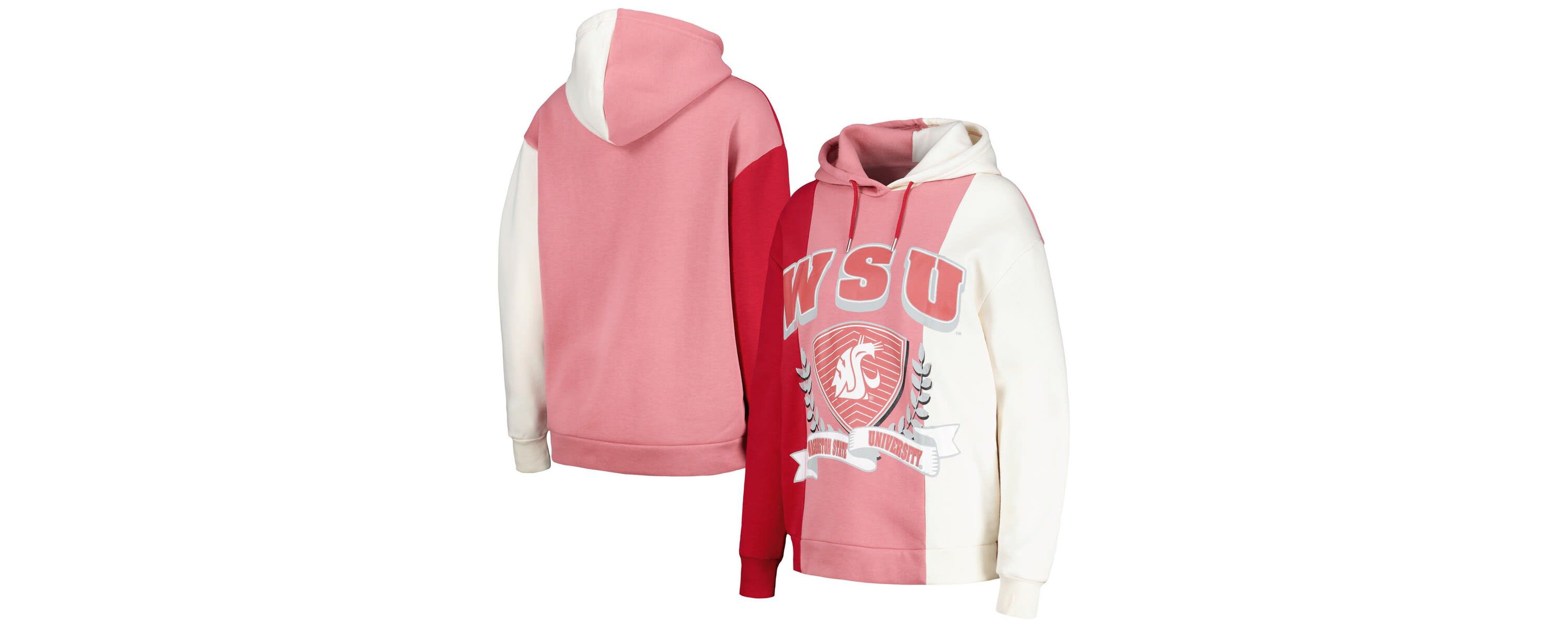 NCAA Washington State Cougars Hall of Fame Colorblock Pullover Hoodie