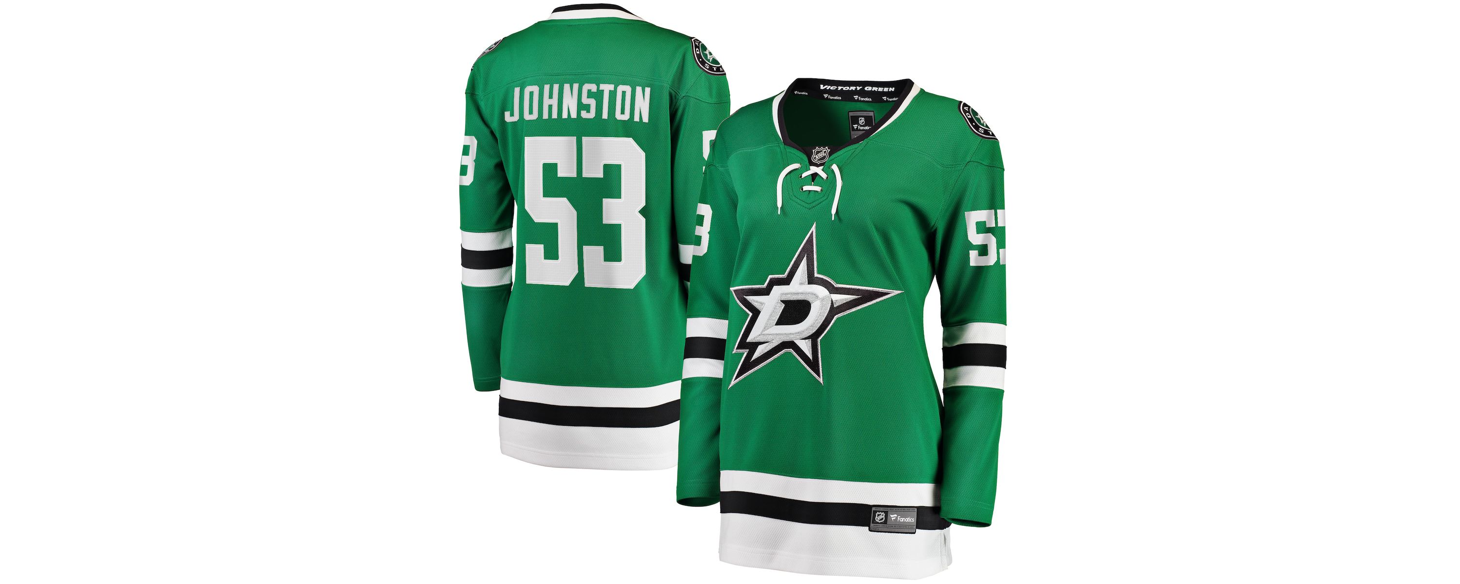 NHL Fanatics Wyatt Johnston Kelly Dallas Stars Home Breakaway Player Jersey