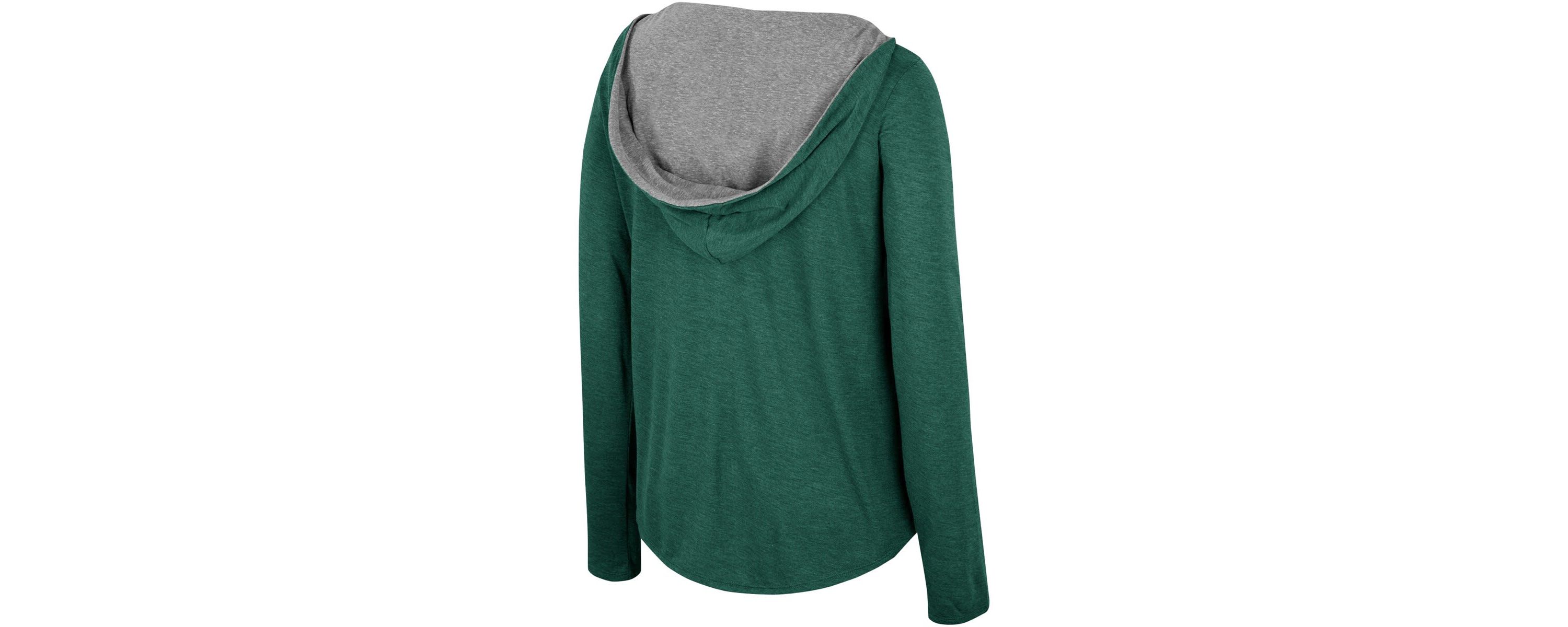 NCAA Michigan State Spartans Distressed Long Sleeve Hoodie T-Shirt
