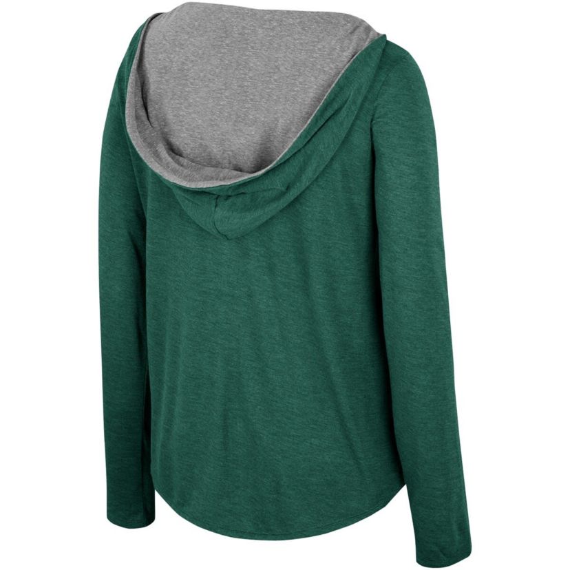 NCAA Michigan State Spartans Distressed Long Sleeve Hoodie T-Shirt