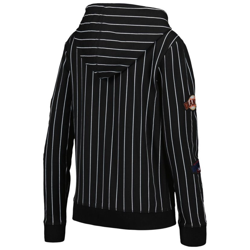 MLB San Francisco Giants Pinstripe Tri-Blend Full-Zip Jacket