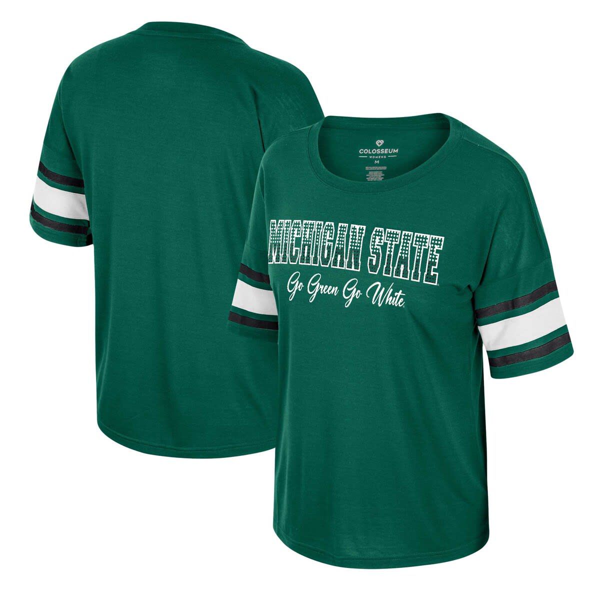 NCAA Michigan State Spartans Im Gliding Here Rhinestone T-Shirt