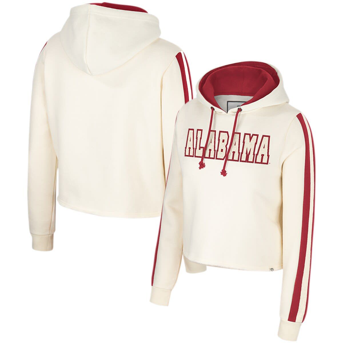 Alabama Crimson Tide NCAA Alabama Tide Perfect Date Cropped Pullover Hoodie