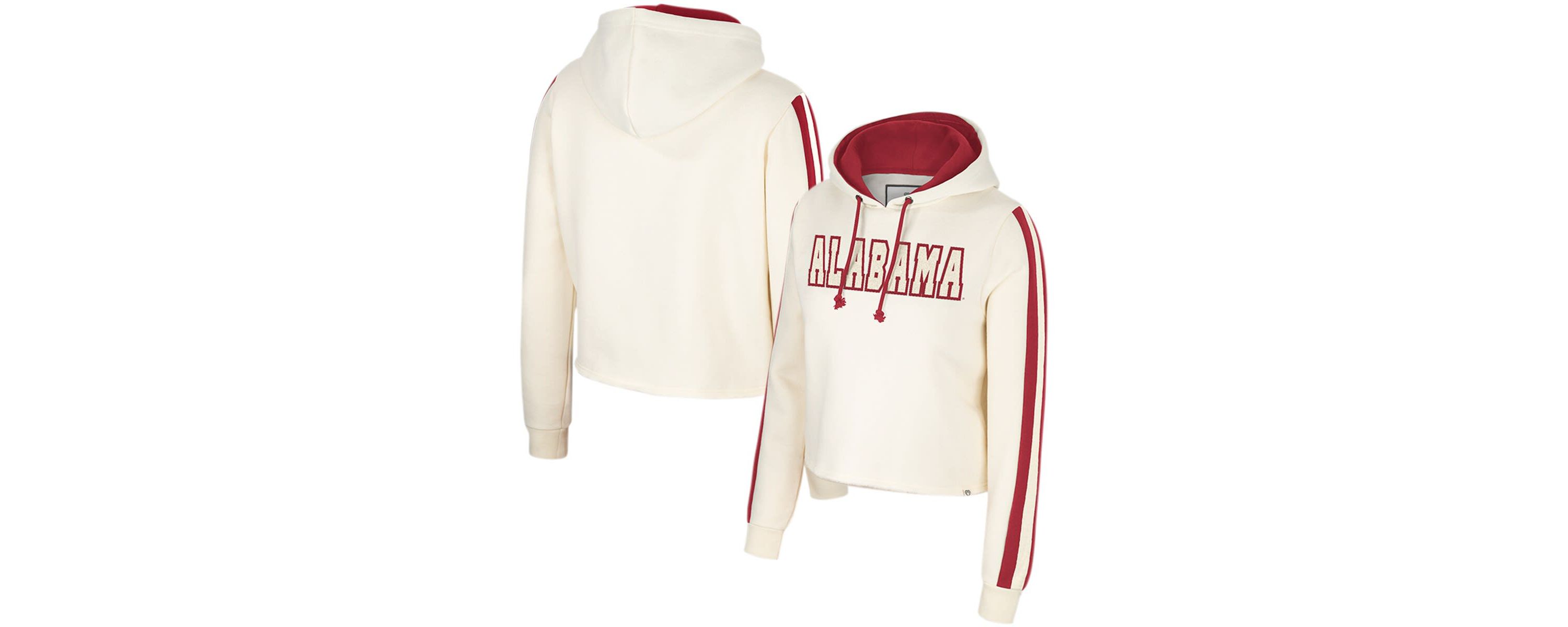 Alabama Crimson Tide NCAA Alabama Tide Perfect Date Cropped Pullover Hoodie