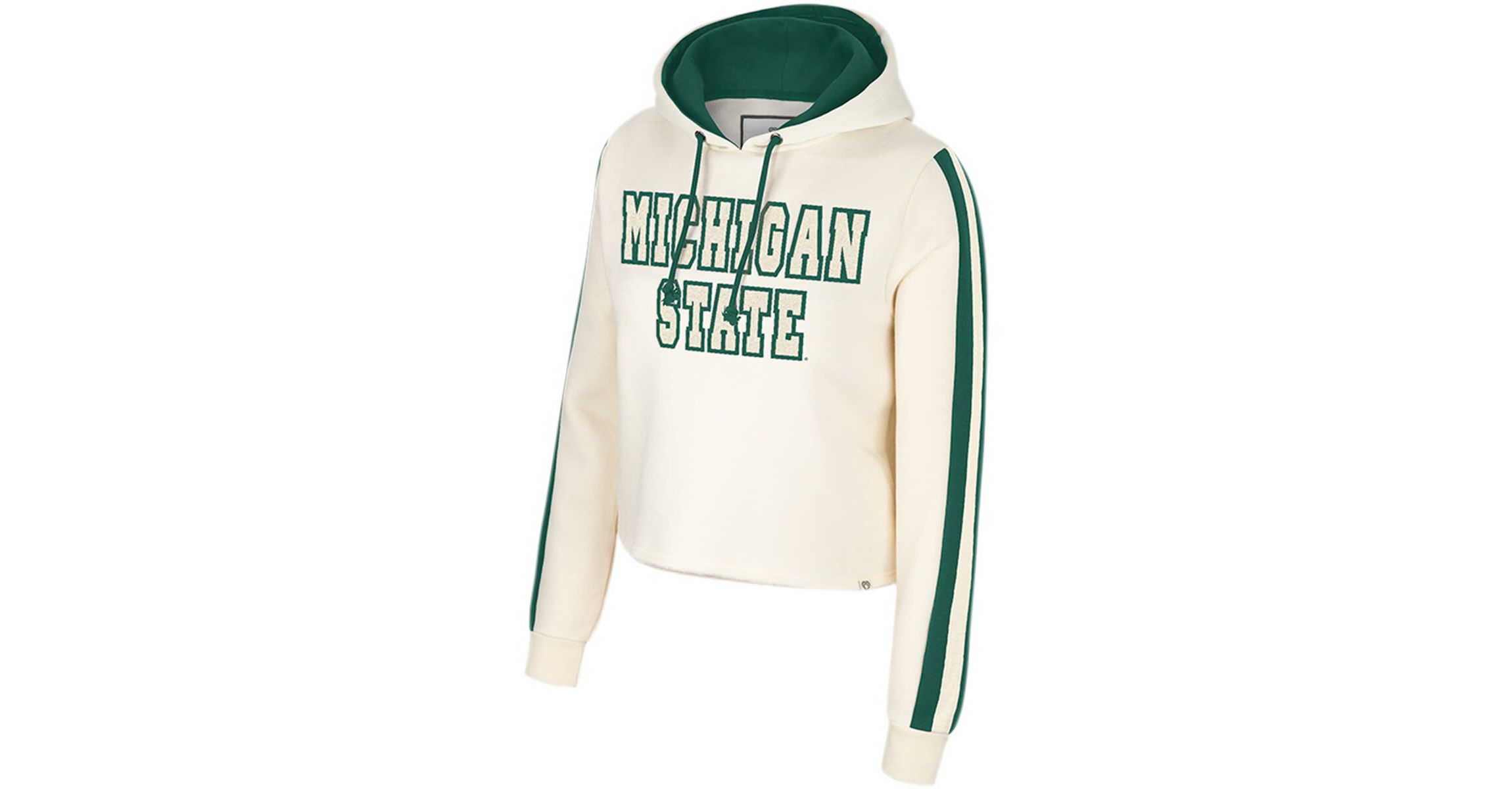 NCAA Michigan State Spartans Perfect Date Cropped Pullover Hoodie