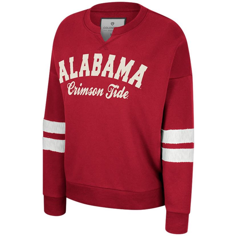 Alabama Crimson Tide NCAA Alabama Tide Perfect Date Notch Neck Pullover Sweatshirt