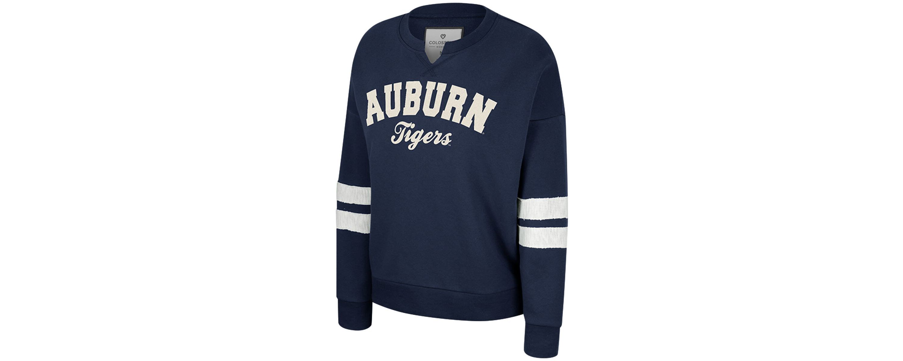NCAA Auburn Tigers Perfect Date Notch Neck Pullover Sweatshirt
