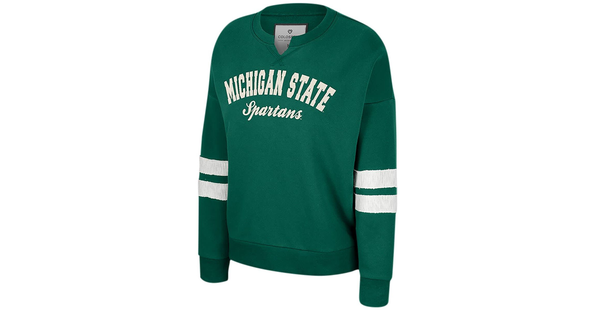 NCAA Michigan State Spartans Perfect Date Notch Neck Pullover Sweatshirt