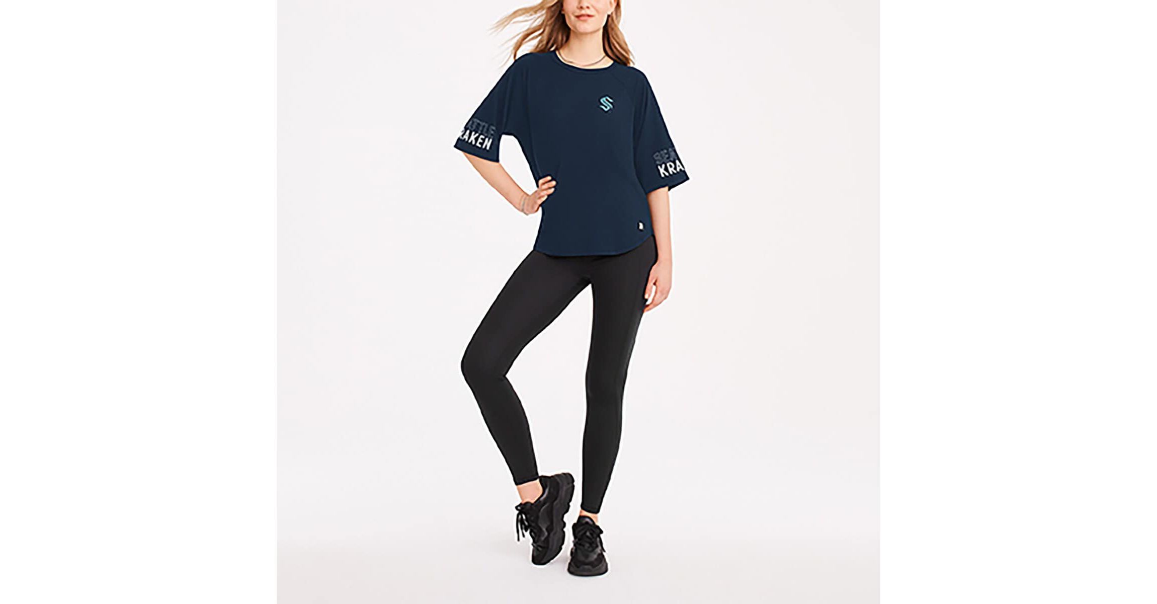 NHL Seattle Kraken Diana Tri-Blend Oversized T-Shirt