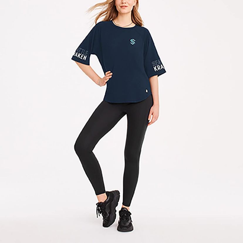 NHL Seattle Kraken Diana Tri-Blend Oversized T-Shirt