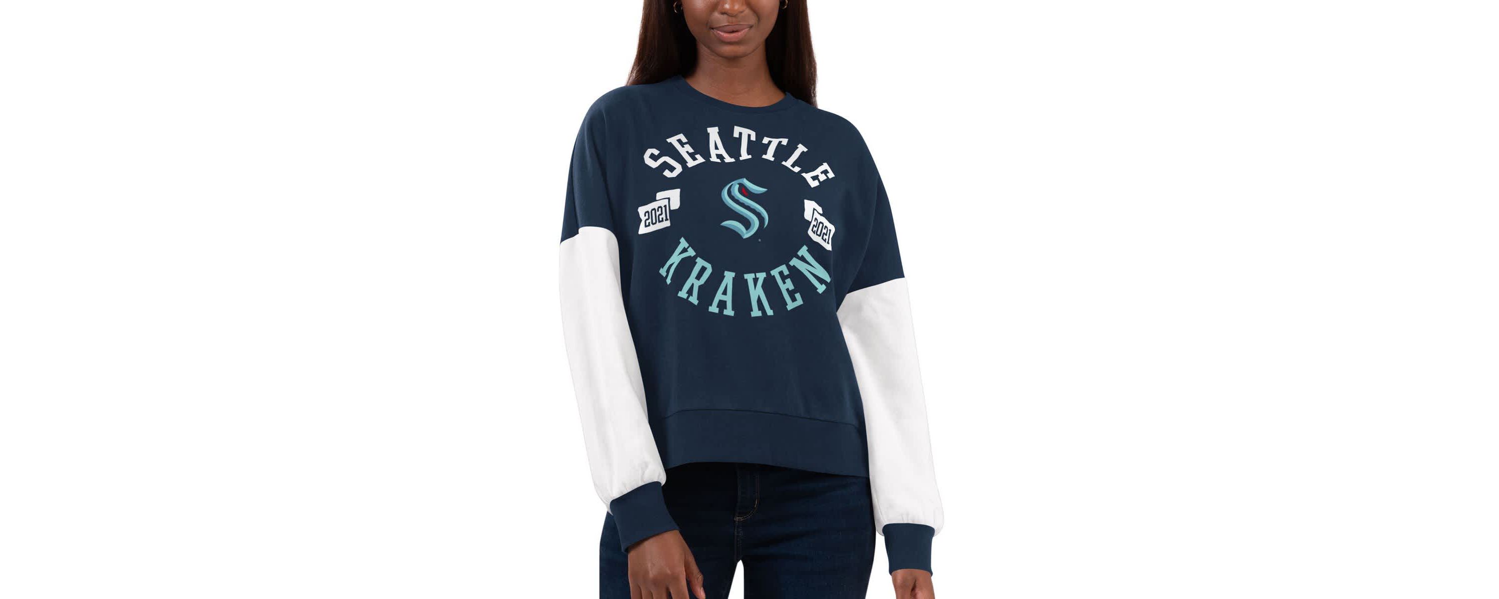 NHL Deep Sea Seattle Kraken Team Pride Pullover Sweatshirt
