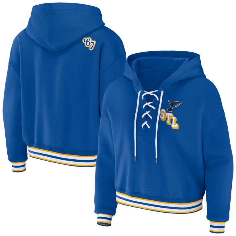 NHL St. Louis Blues Lace-Up Pullover Hoodie