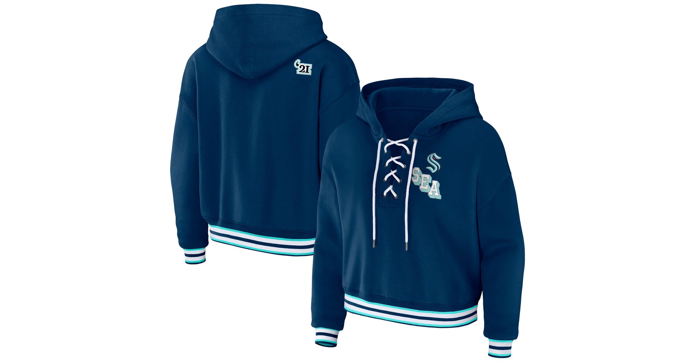 NHL Seattle Kraken Lace-Up Pullover Hoodie