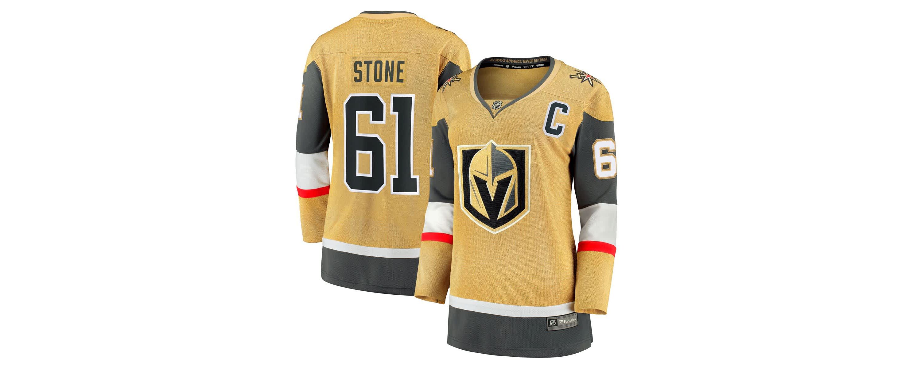 NHL Fanatics Mark Vegas Golden Knights Captain Patch Home Breakaway Player Jersey