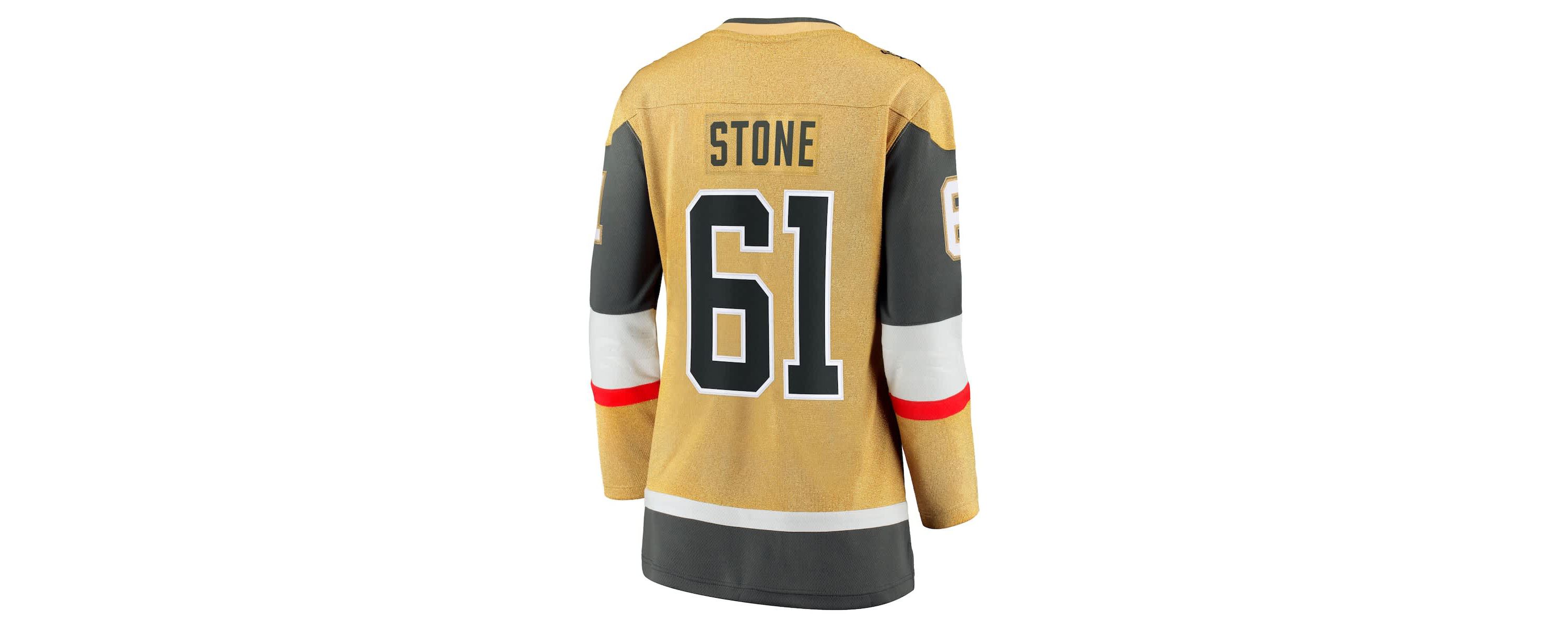 NHL Fanatics Mark Vegas Golden Knights Captain Patch Home Breakaway Player Jersey