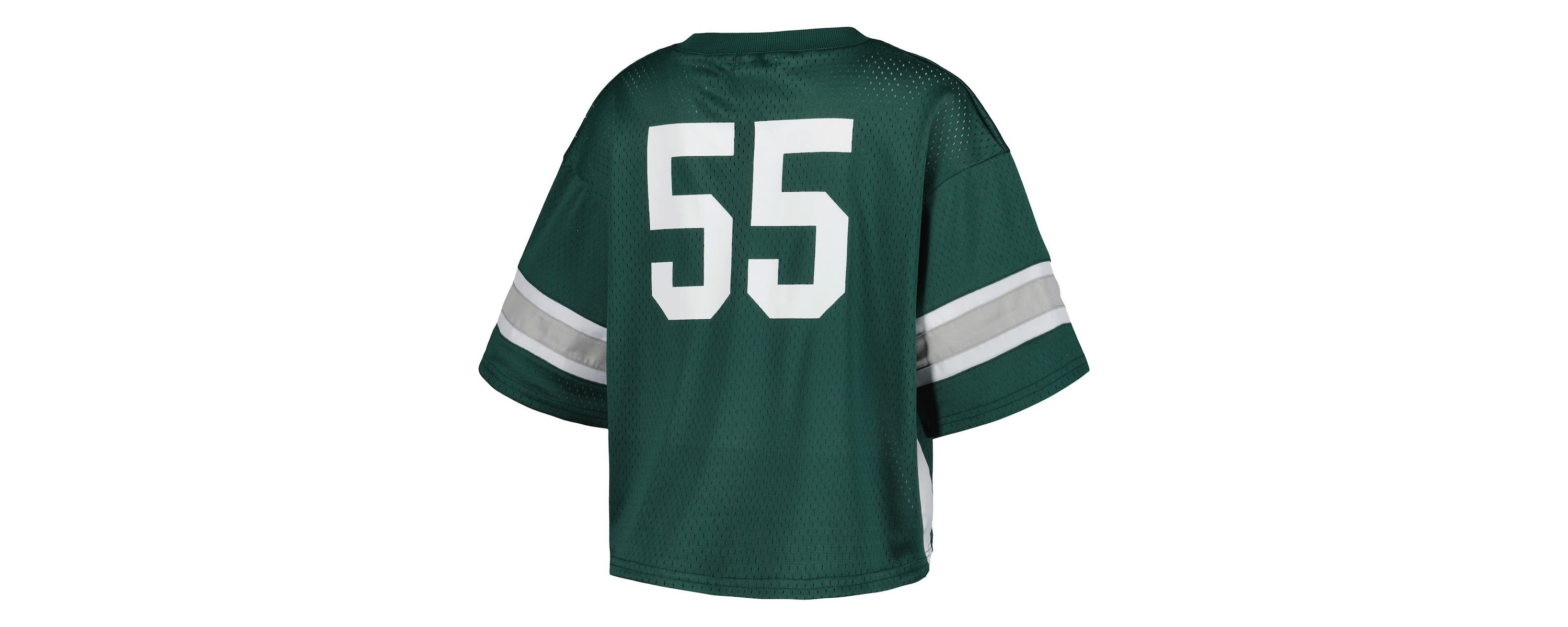 NCAA #55 Michigan State Spartans Fashion Boxy Cropped Football Jersey