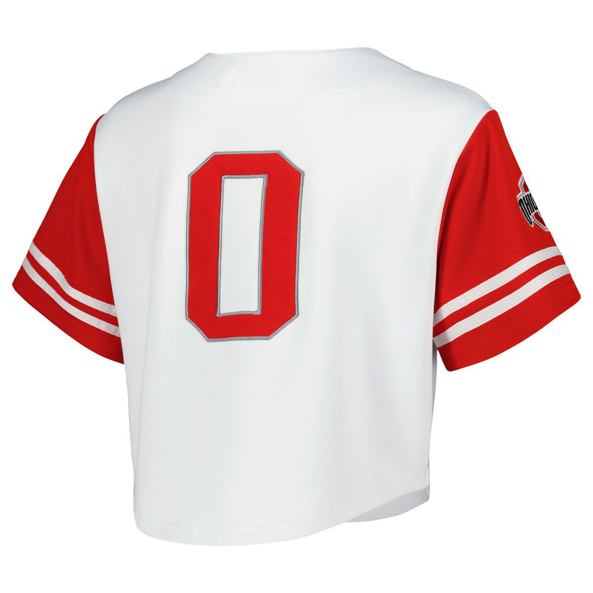 NCAA Ohio State Buckeyes Baseball Jersey Cropped T-Shirt