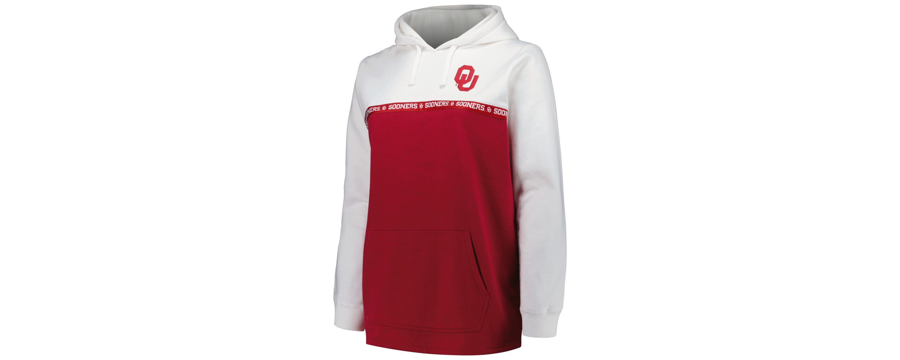 NCAA Oklahoma Sooners Plus Size Taping Pullover Hoodie