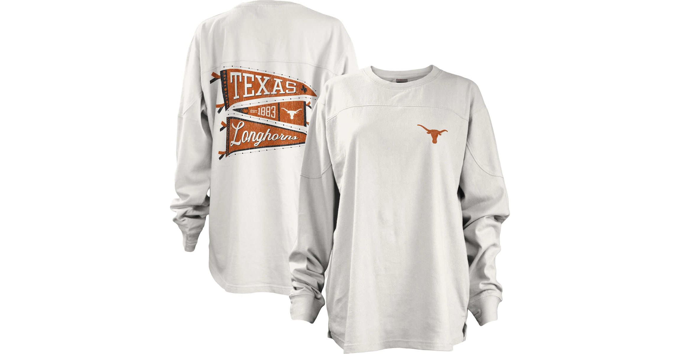 NCAA Texas Longhorns Pennant Stack Oversized Long Sleeve T-Shirt