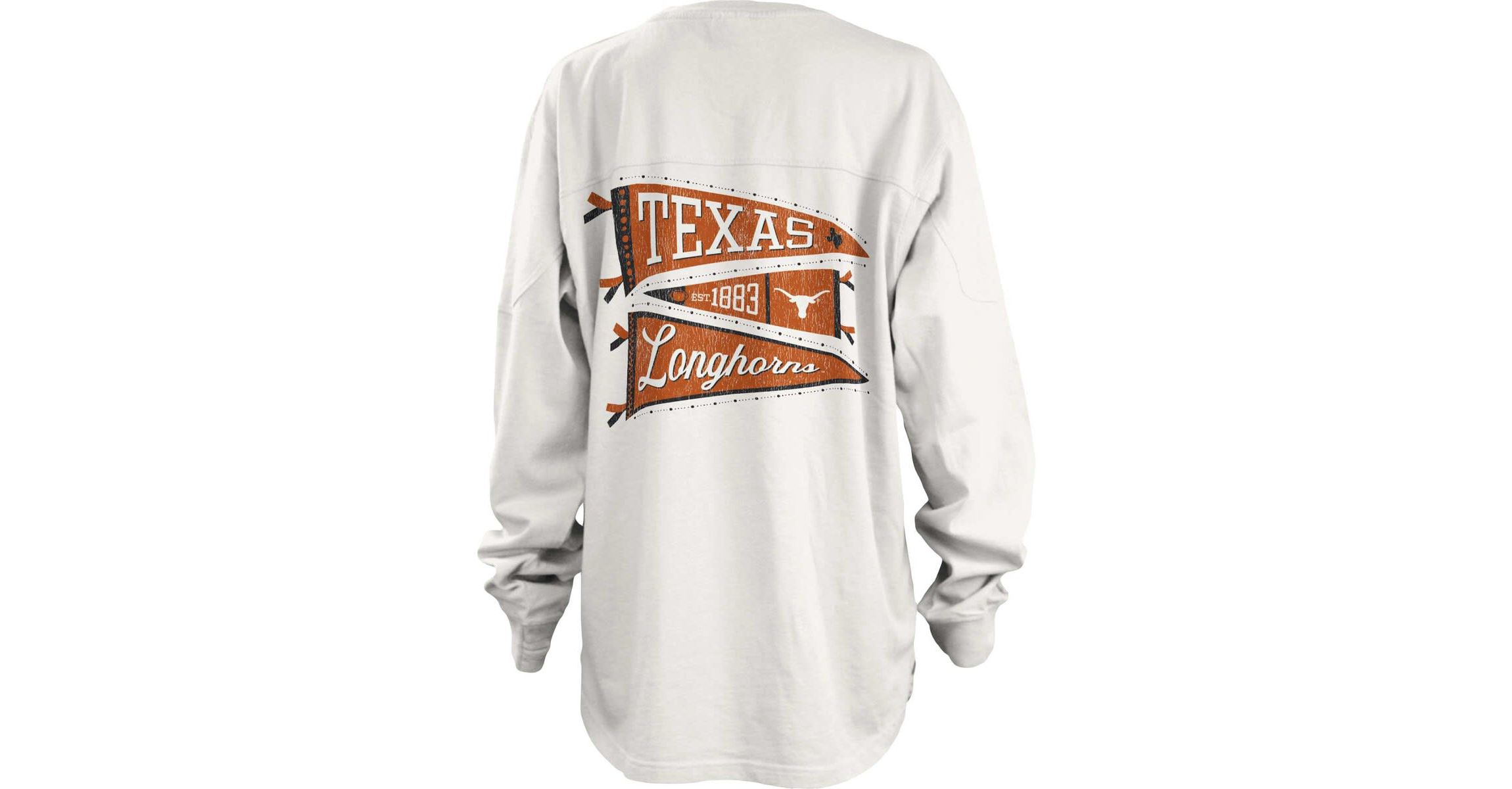 NCAA Texas Longhorns Pennant Stack Oversized Long Sleeve T-Shirt