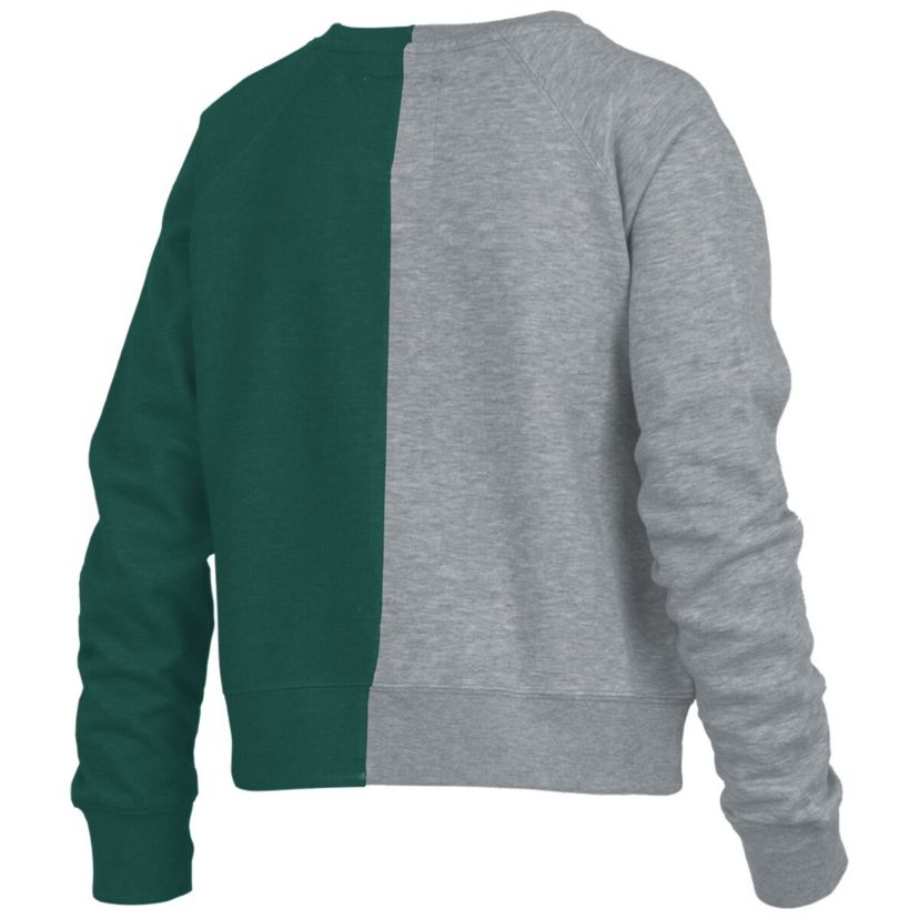NCAA Michigan State Spartans Half and Half Raglan Pullover Sweatshirt