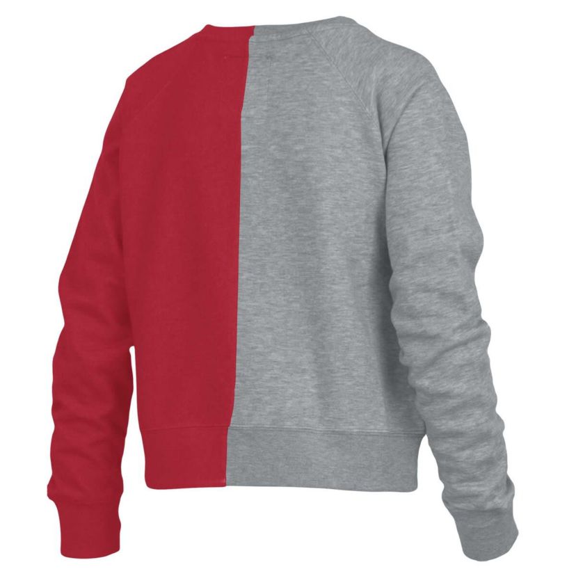 NCAA Georgia Bulldogs Half and Half Raglan Pullover Sweatshirt