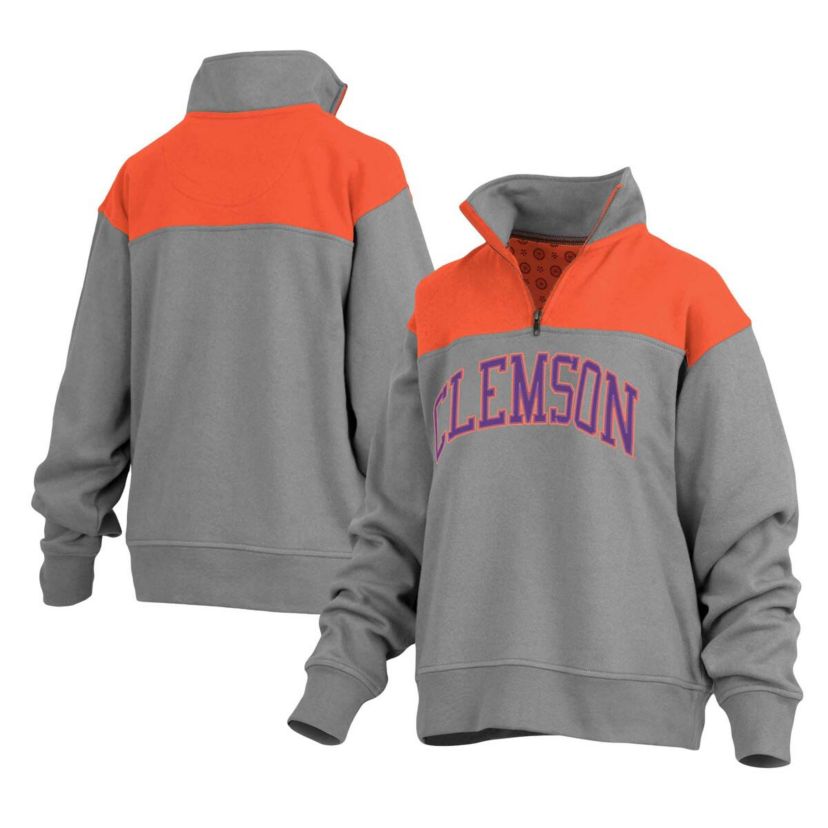 NCAA Clemson Tigers Avon Fleece Quarter-Zip Jacket