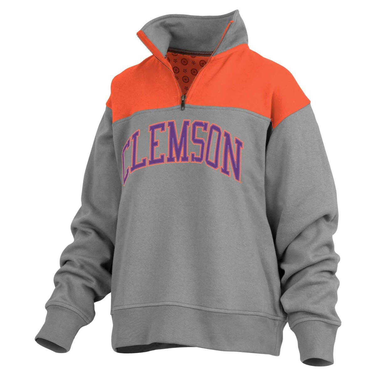 NCAA Clemson Tigers Avon Fleece Quarter-Zip Jacket