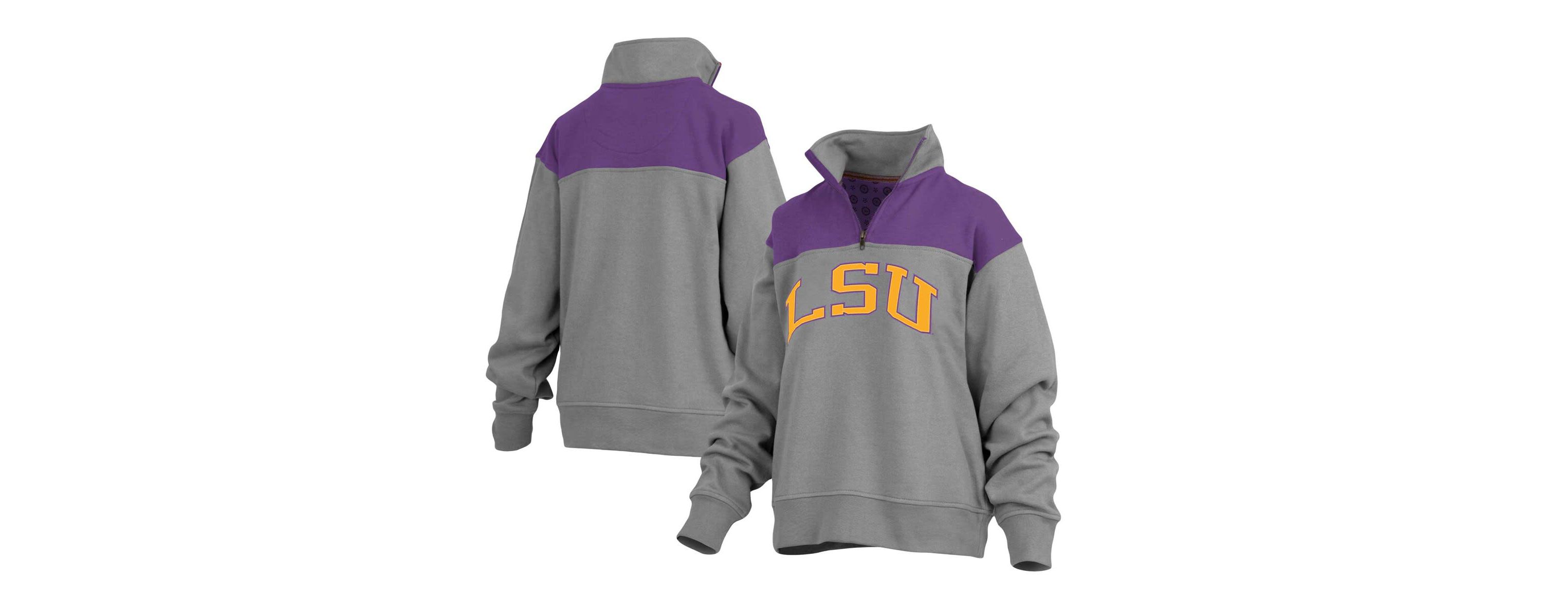 NCAA LSU Tigers Avon Fleece Quarter-Zip Jacket