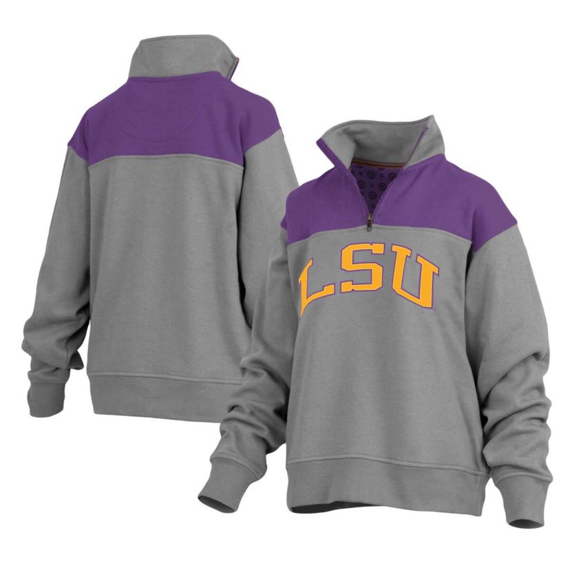 NCAA LSU Tigers Avon Fleece Quarter-Zip Jacket