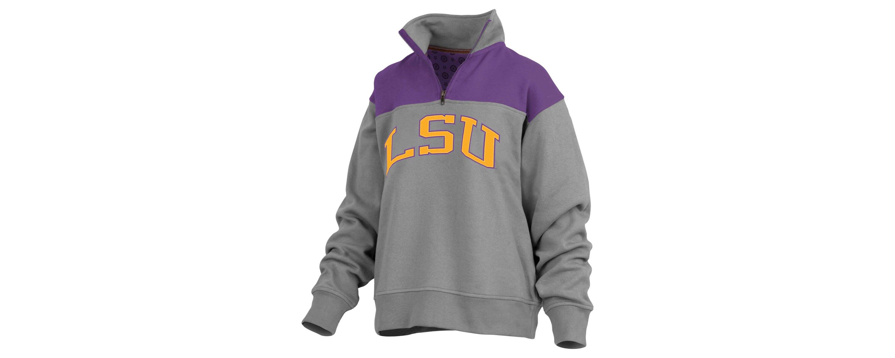 NCAA LSU Tigers Avon Fleece Quarter-Zip Jacket