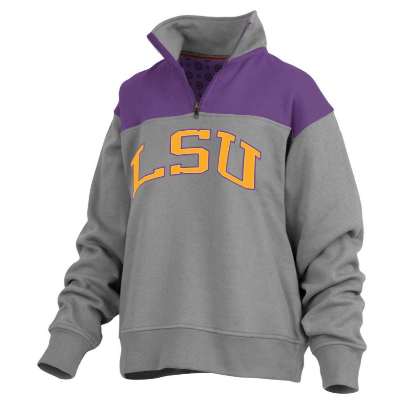 NCAA LSU Tigers Avon Fleece Quarter-Zip Jacket