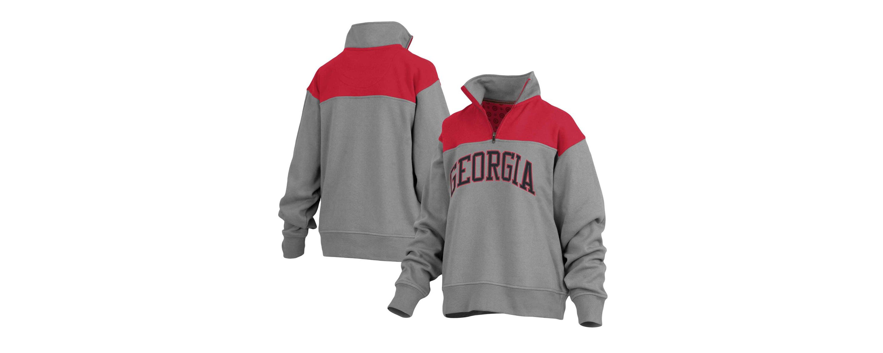 NCAA Georgia Bulldogs Avon Fleece Quarter-Zip Jacket