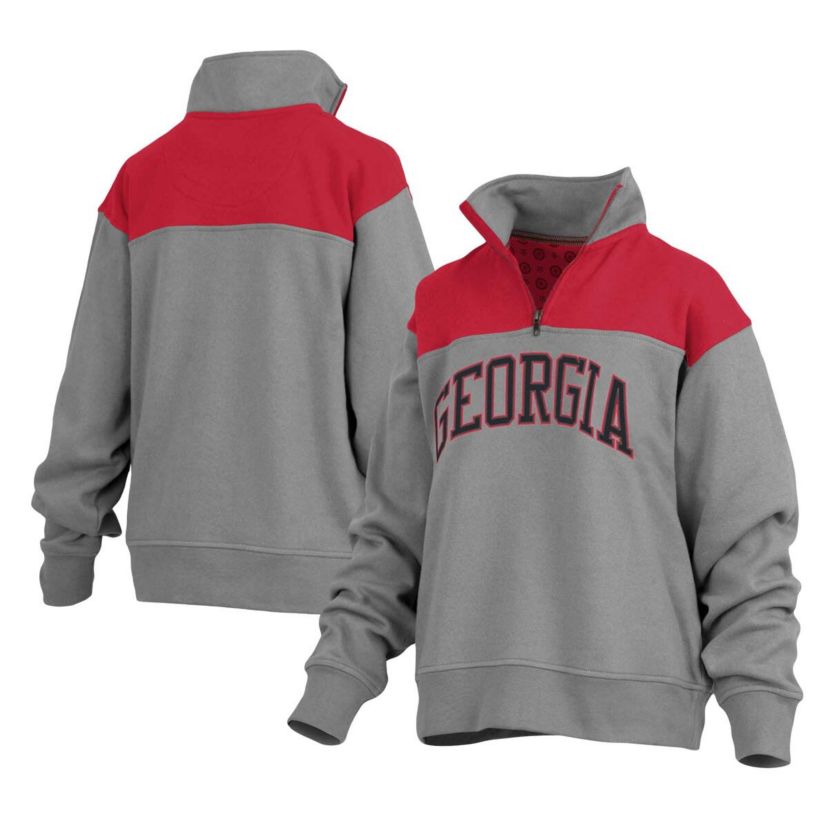 NCAA Georgia Bulldogs Avon Fleece Quarter-Zip Jacket