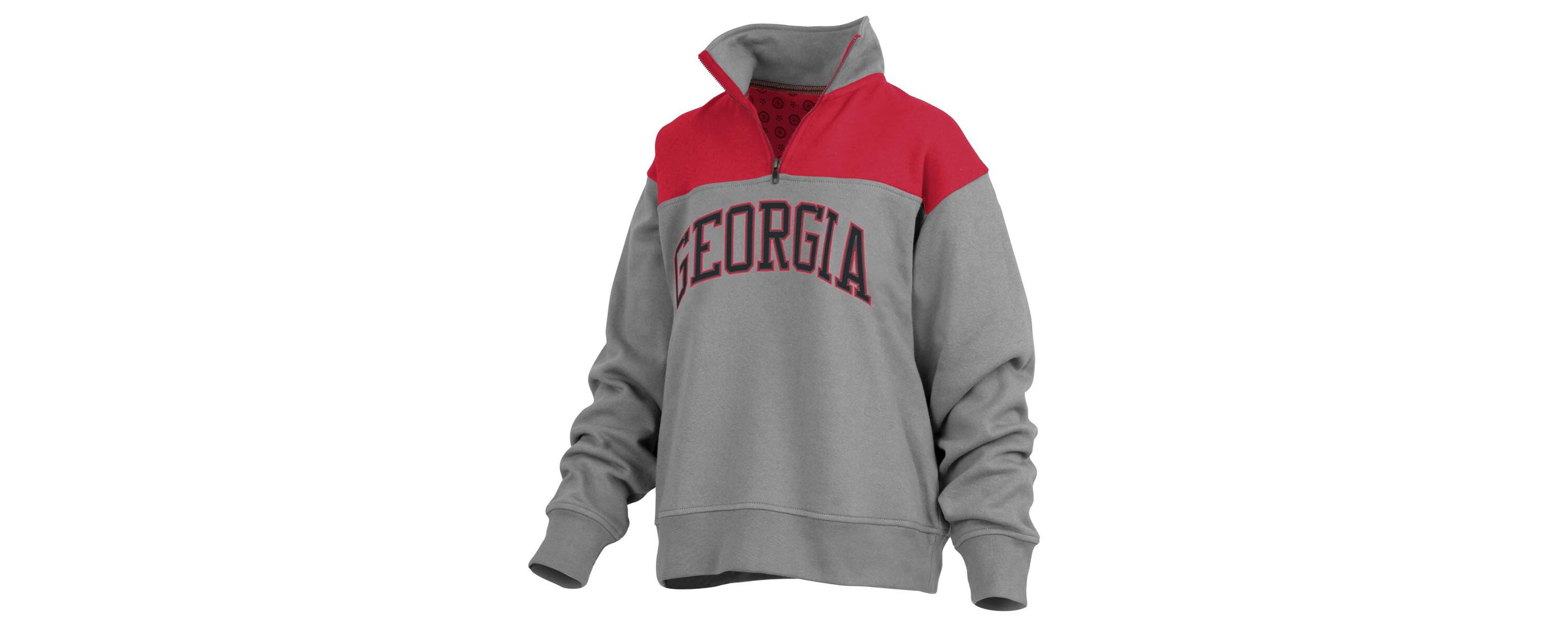 NCAA Georgia Bulldogs Avon Fleece Quarter-Zip Jacket