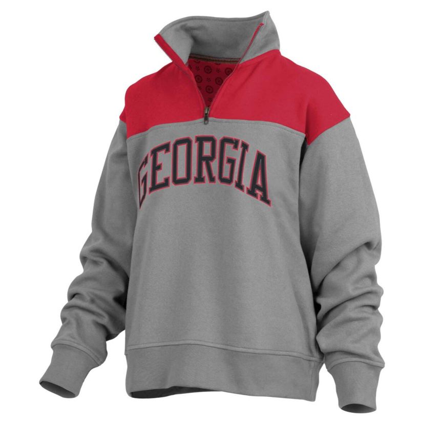 NCAA Georgia Bulldogs Avon Fleece Quarter-Zip Jacket