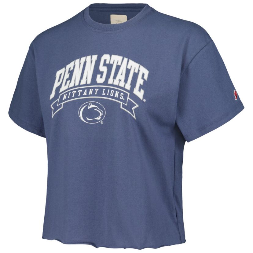 NCAA Penn State Nittany Lions Banner Clothesline Cropped T-Shirt
