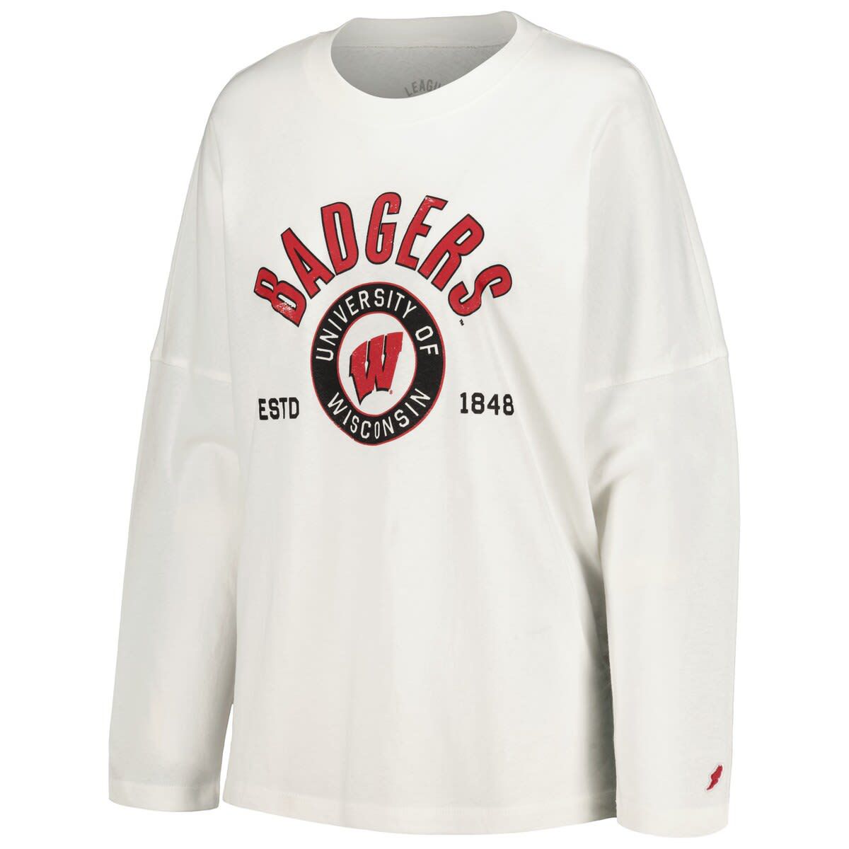 NCAA Wisconsin Badgers Clothesline Oversized Long Sleeve T-Shirt
