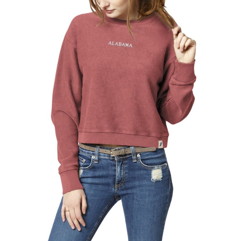 Alabama Crimson Tide NCAA Alabama Tide Timber Cropped Pullover Sweatshirt