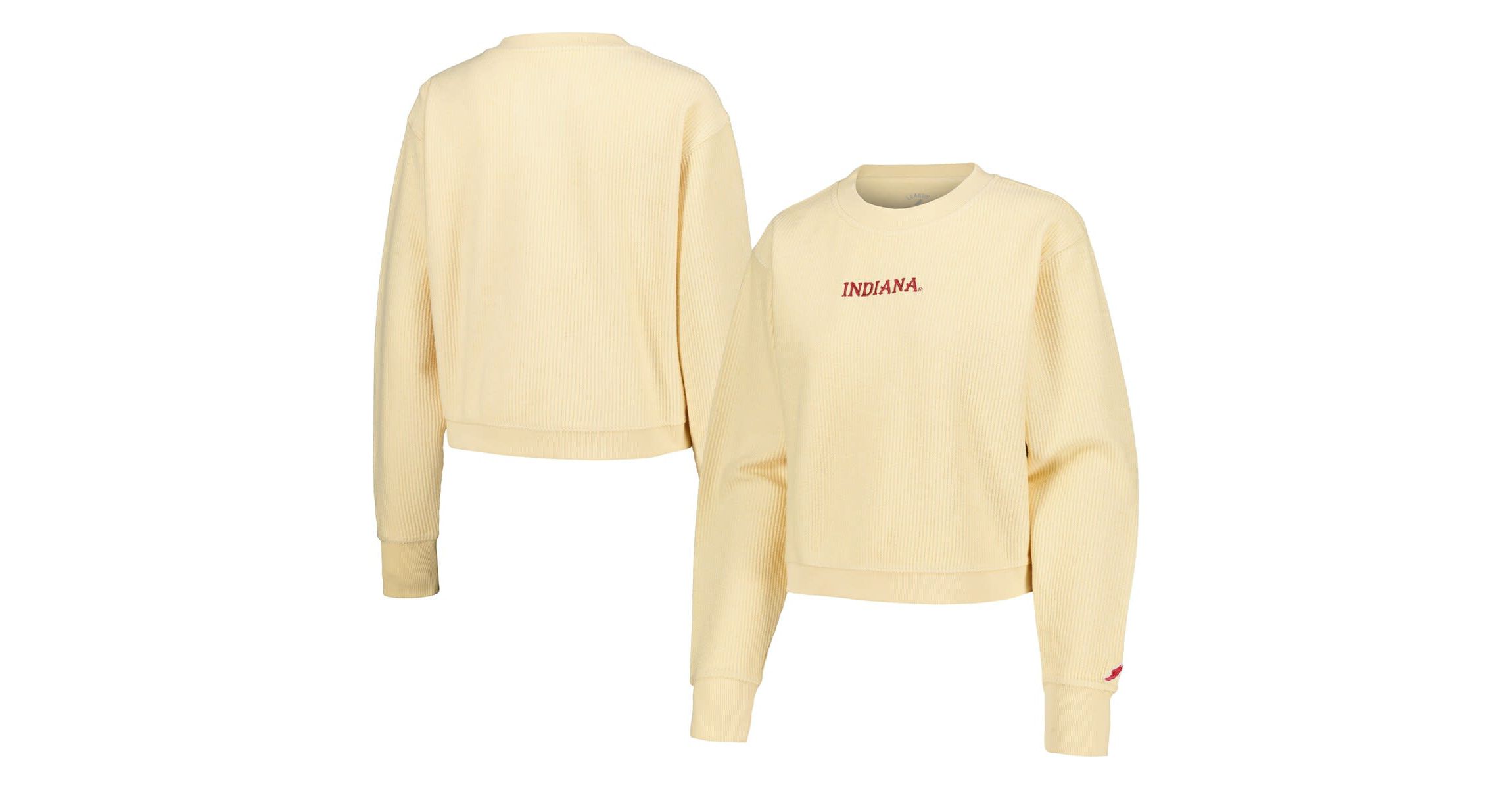 NCAA Indiana Hoosiers Timber Cropped Pullover Sweatshirt
