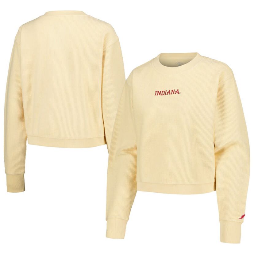NCAA Indiana Hoosiers Timber Cropped Pullover Sweatshirt