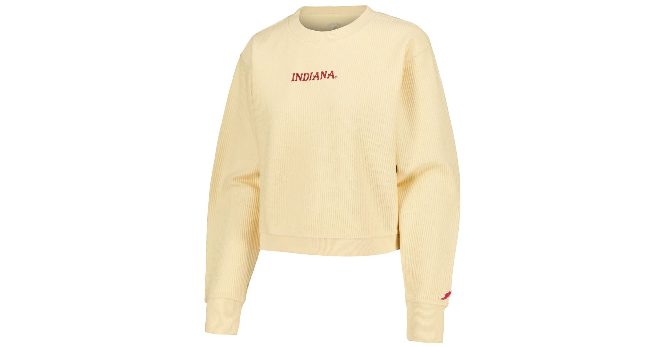 NCAA Indiana Hoosiers Timber Cropped Pullover Sweatshirt