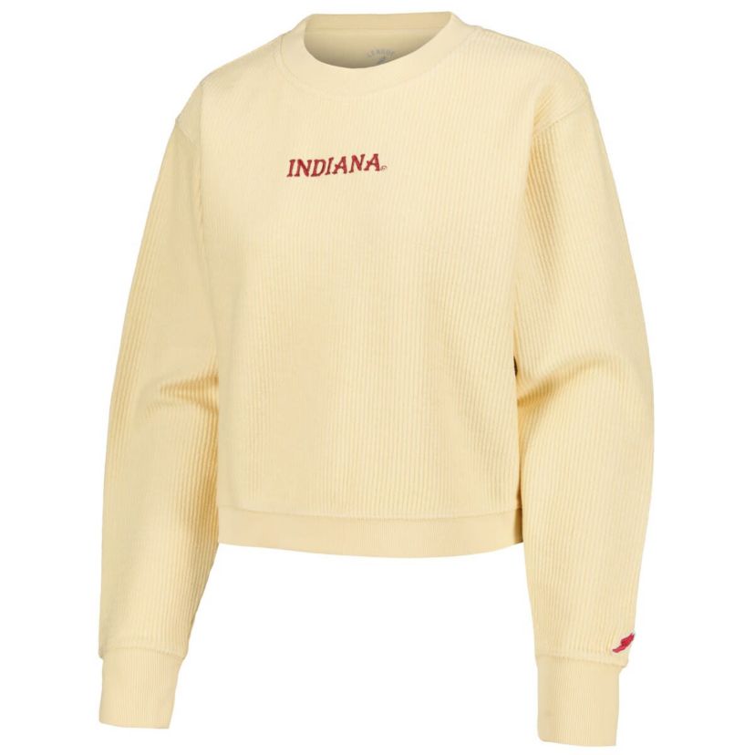 NCAA Indiana Hoosiers Timber Cropped Pullover Sweatshirt