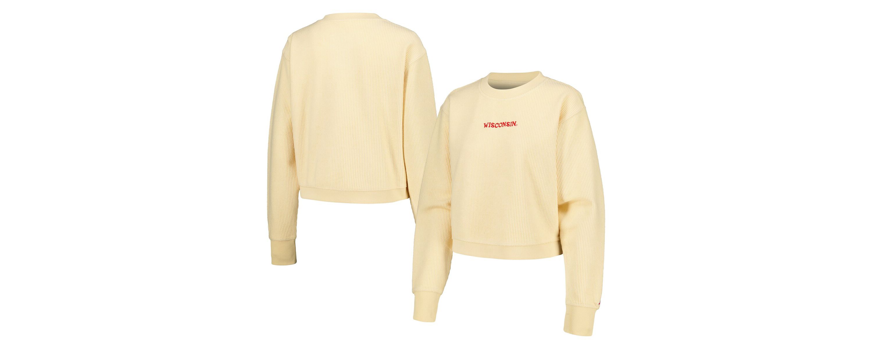 NCAA Wisconsin Badgers Timber Cropped Pullover Sweatshirt