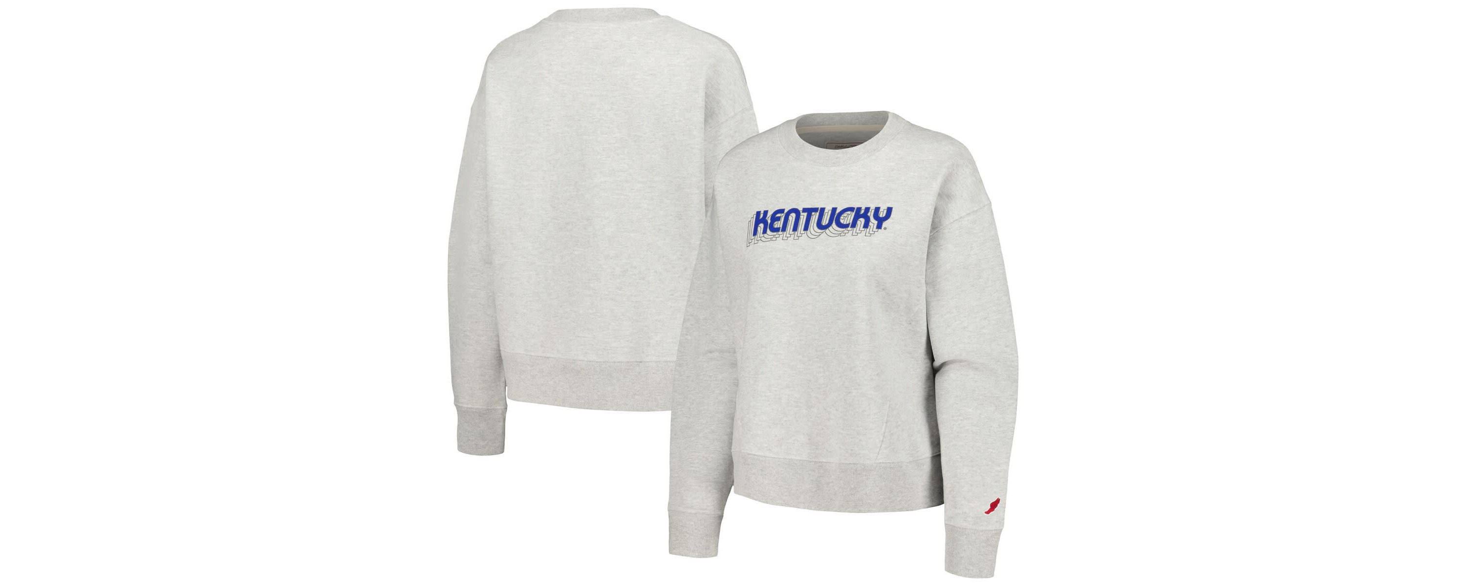 NCAA Kentucky Wildcats Boxy Pullover Sweatshirt