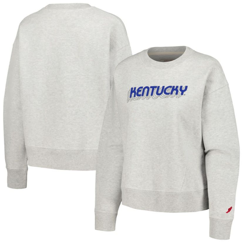 NCAA Kentucky Wildcats Boxy Pullover Sweatshirt