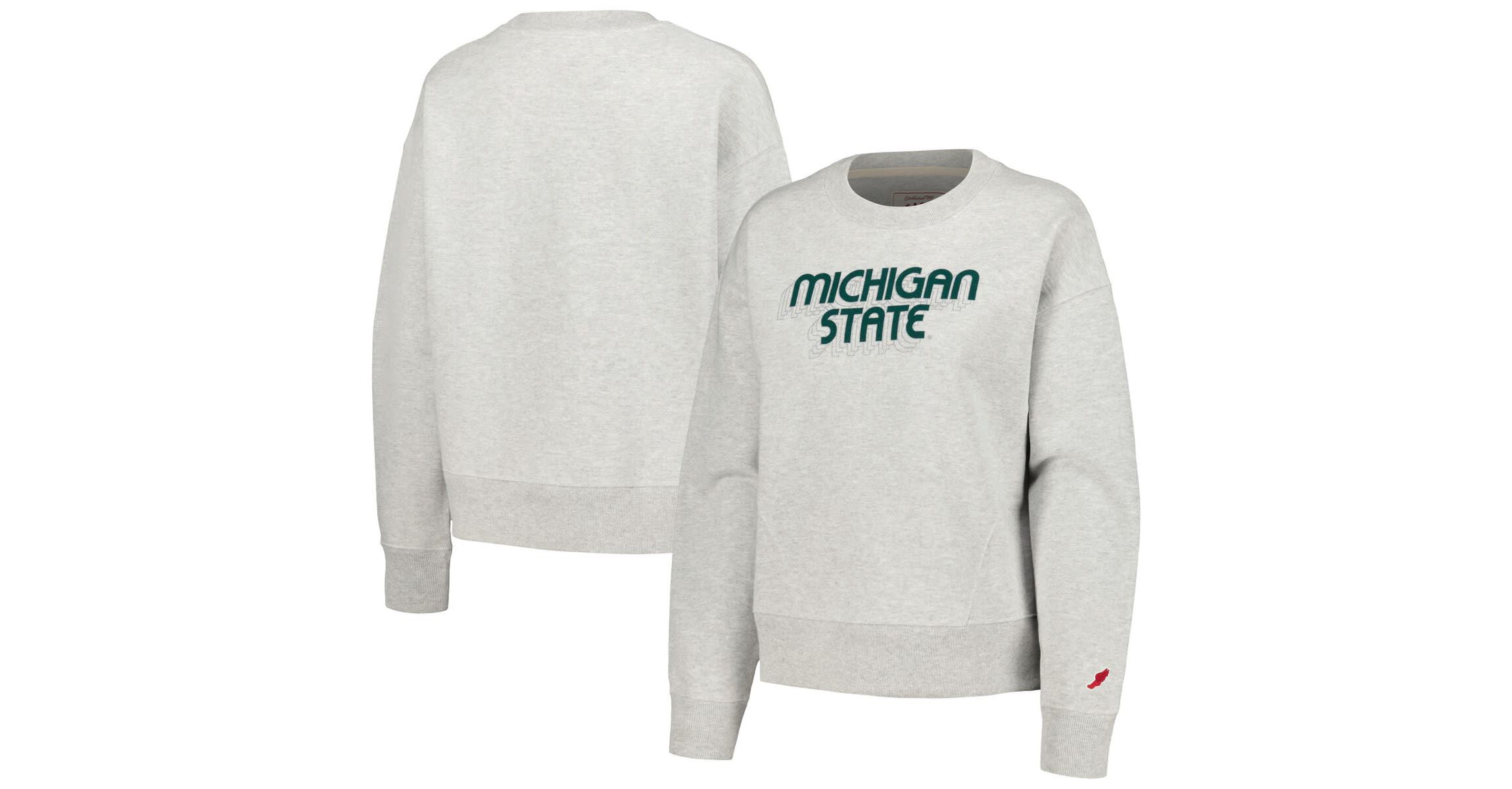 NCAA Michigan State Spartans Boxy Pullover Sweatshirt