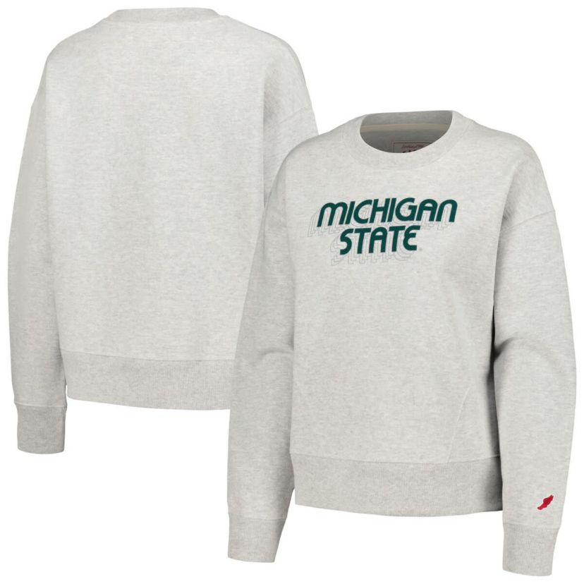 NCAA Michigan State Spartans Boxy Pullover Sweatshirt