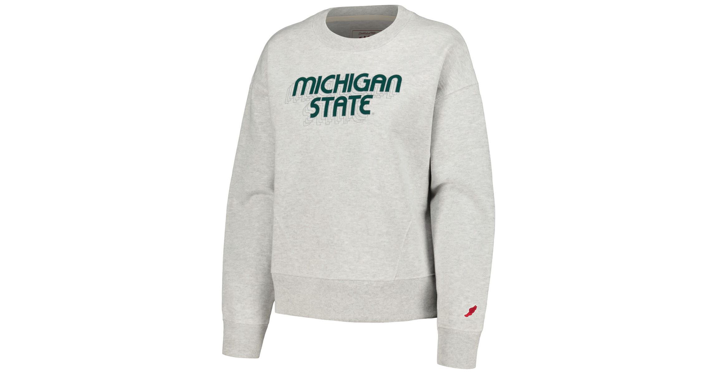 NCAA Michigan State Spartans Boxy Pullover Sweatshirt